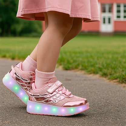 la chaussure a roulette la plus confortable  avec lumières led