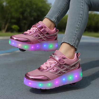 chaussure a roulette facile à retirer ou remettre les roues