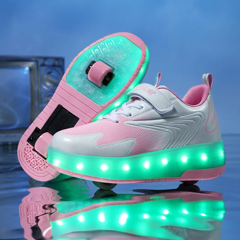 chaussures-à-roulettes-pour-fille-avec-des-lumières