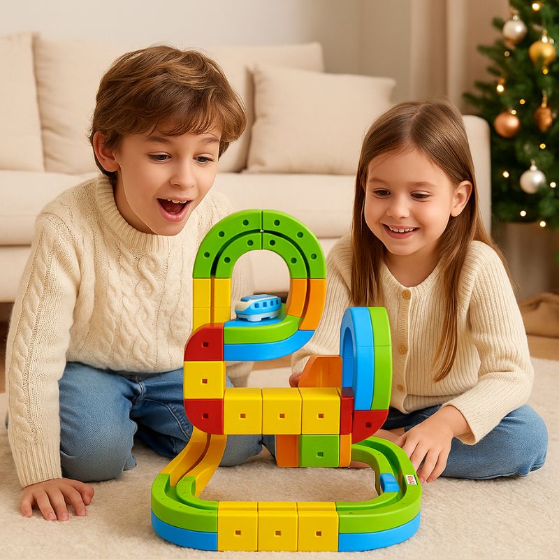offrez un kit de base du jeu circuit voiture enfant magnétisme Pro enfant de 7 ans cadeau idéal 