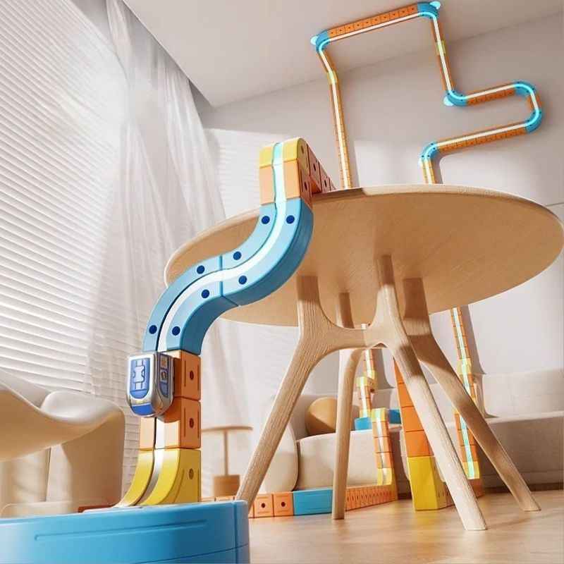 circuit voiture enfant magnétiquelonge les murs et le plafond