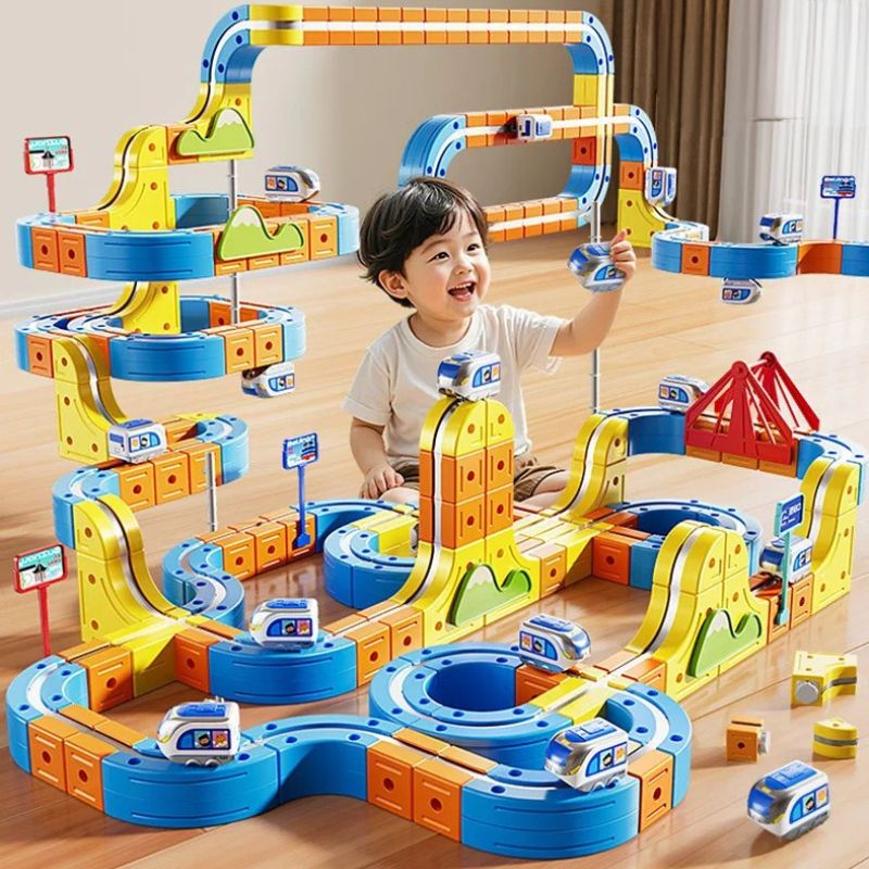 circuit voiture enfant petites automobiles JOUET train  Électrictrique meilleure qualitÉ jeu mathématique STEM