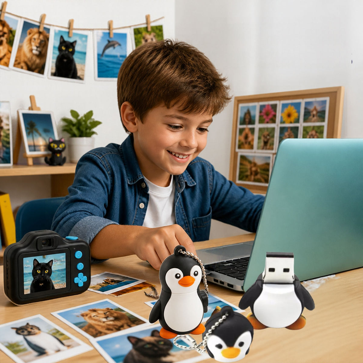 clé USB FUNKES™ en forme de pingouin adorable