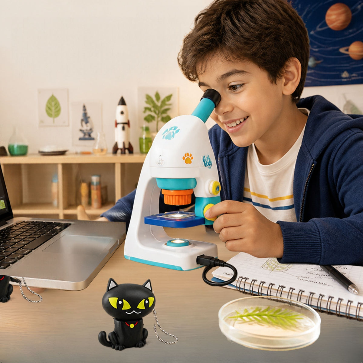 clé USB en forme de chat noir