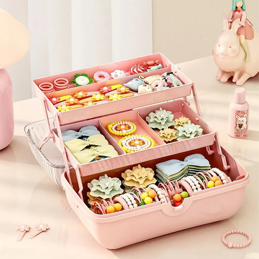 Coffre de Rangement "Girly" pour petits Accessoires📎🧰 - JEUX - FOCUS