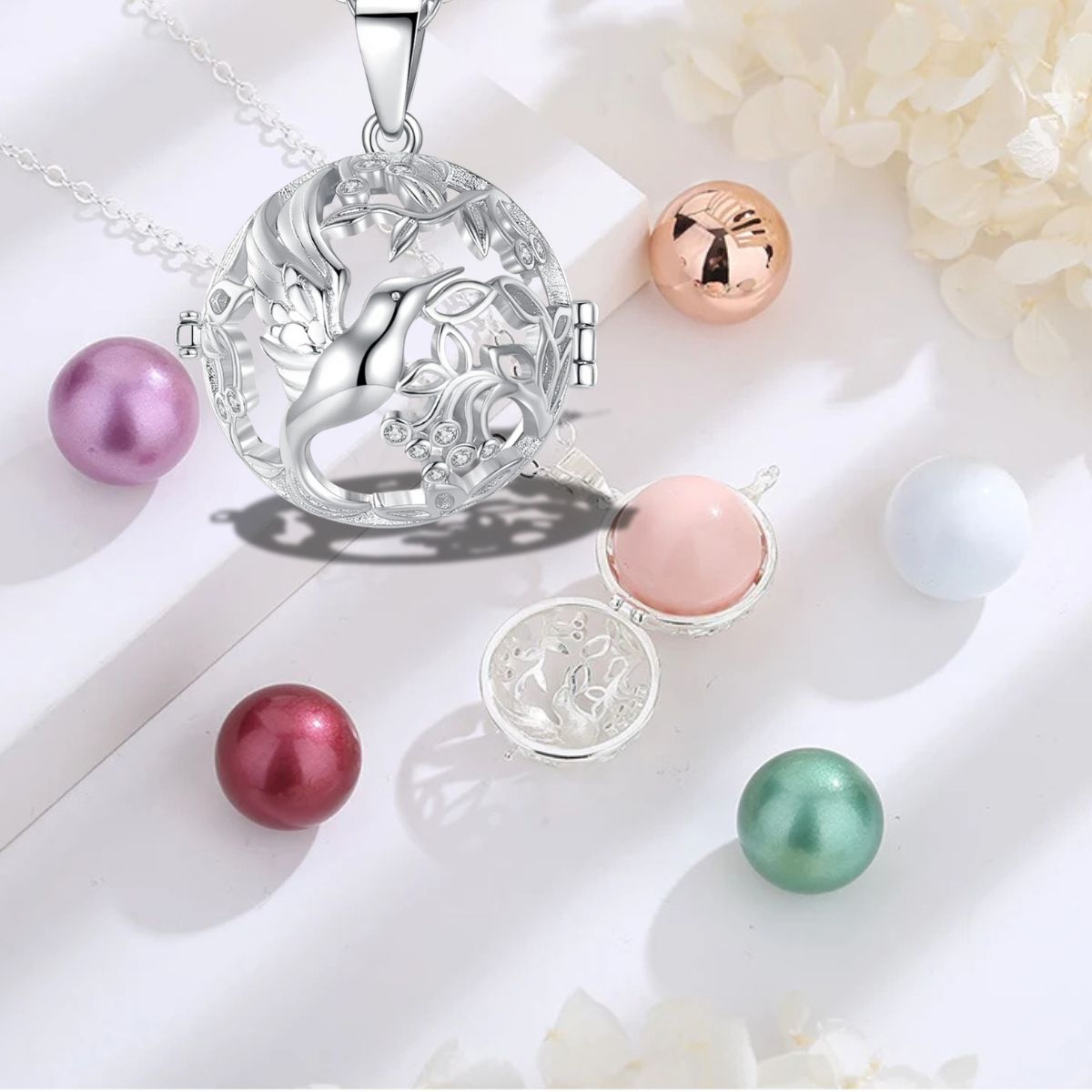 Collier de grossesse couleur de naissance |COLOMBE ARGENTÉE🕊️ - JEUX - FOCUS
