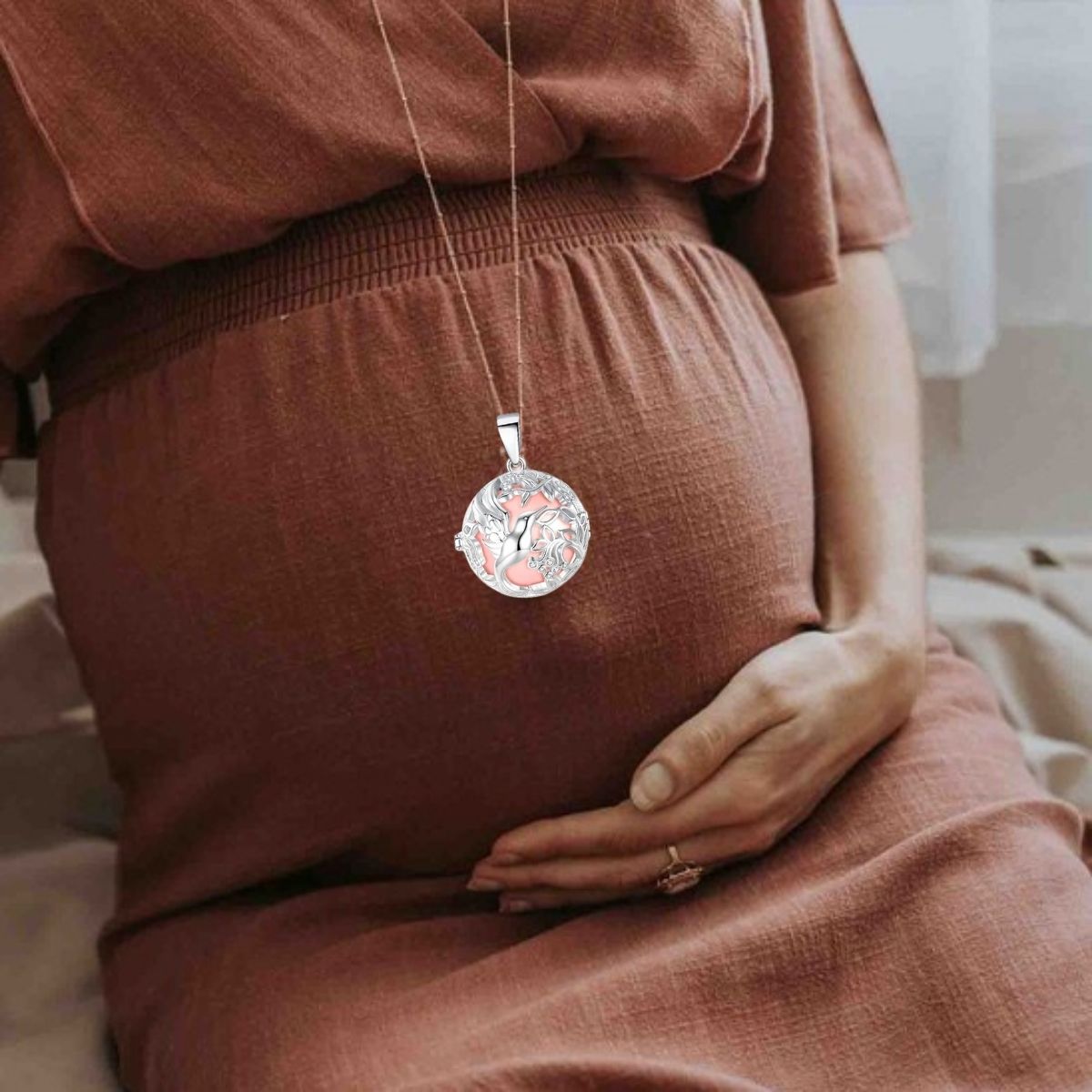 Collier de grossesse couleur de naissance |COLOMBE ARGENTÉE🕊️ - JEUX - FOCUS