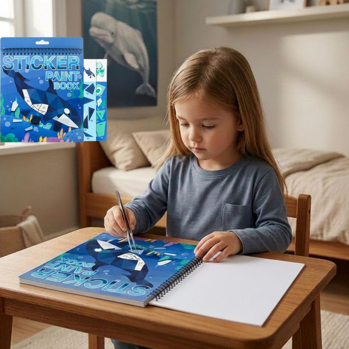coloriage magique maternelle  coller des stickers numérotés créer et apprendre à compter. l'Océan