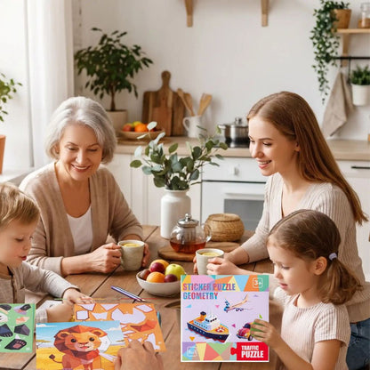 COLORIAGE PAR NUMÉRO | Le Puzzle Sticker Book™ Jeu de calcul - enfant de 3-7ans