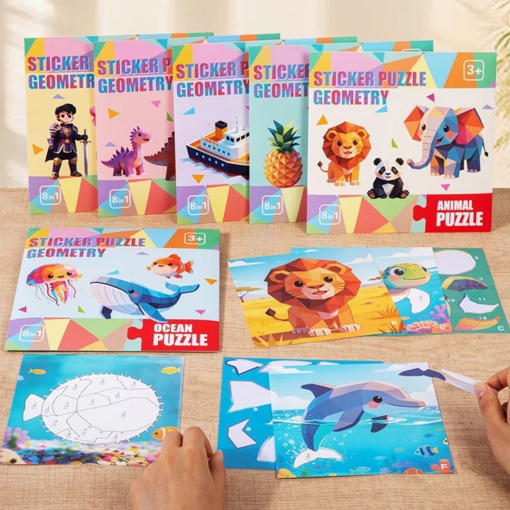COLORIAGE PAR NUMÉRO | Le Puzzle Sticker Book™ Jeu de calcul - enfant de 3-7ans