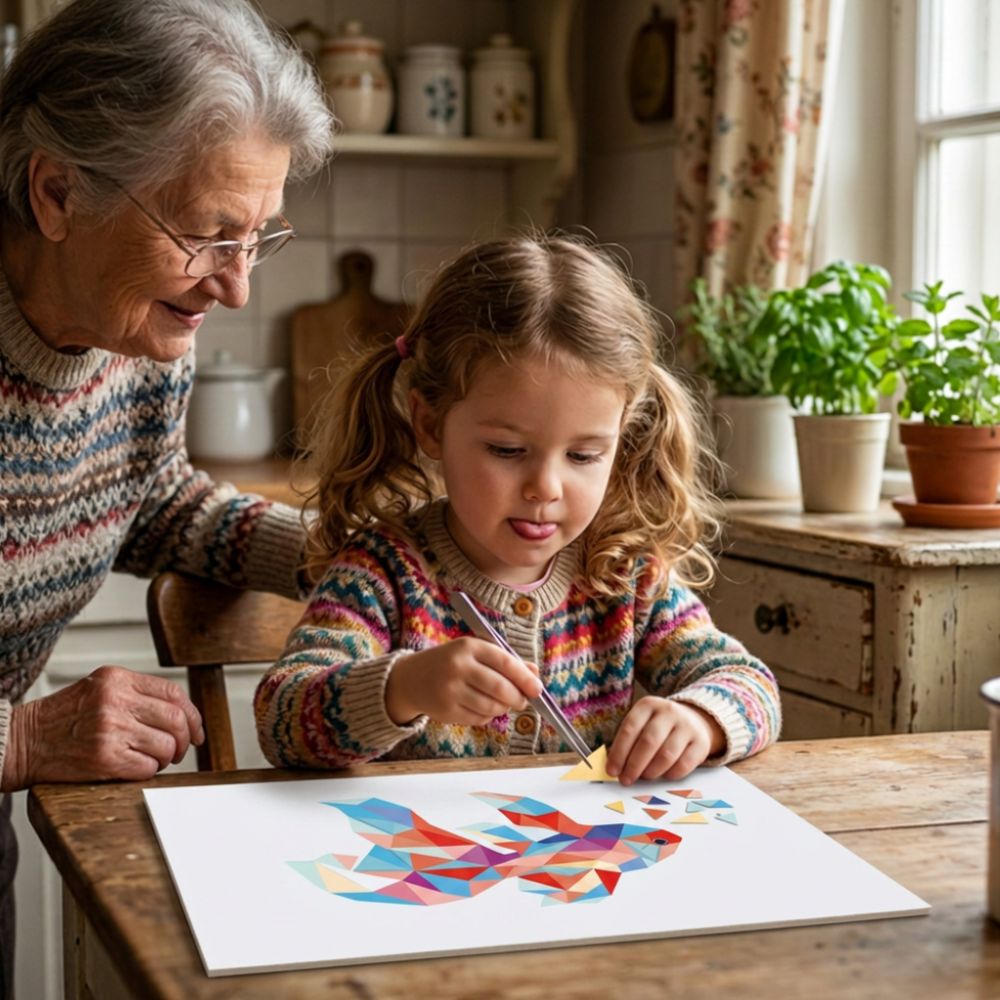 coloriage par numero avec des stocker numéroté, contration, calme et tranquillité