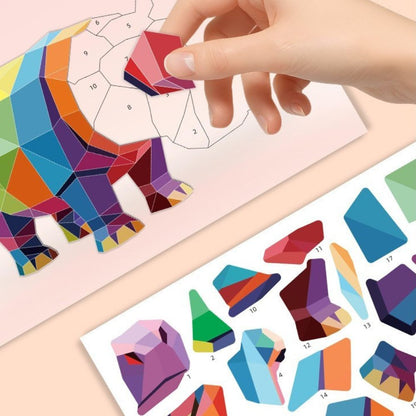 coloriage par numero avec des stickers numérotés simple débutant ou avancé