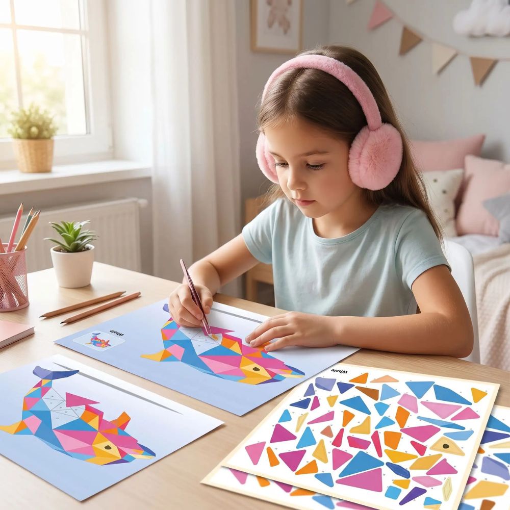 coloriage par numero avec des stickers numérotés modèle avancé pour mains habiles