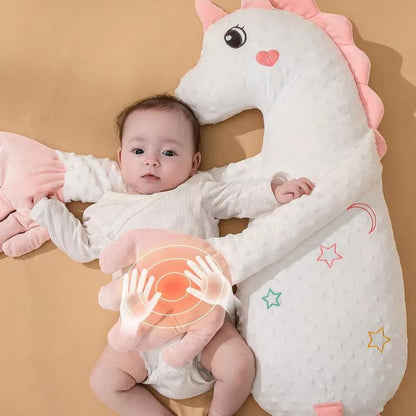 coussin bébé anti-colique patte licorne chaude et tapote endort rapidement