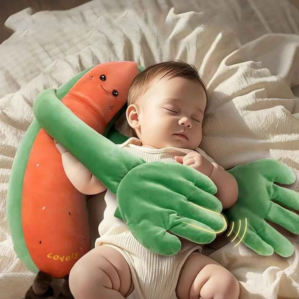coussin bebe melon d'eau bras hug calin main chaude et appui bras positionnement
