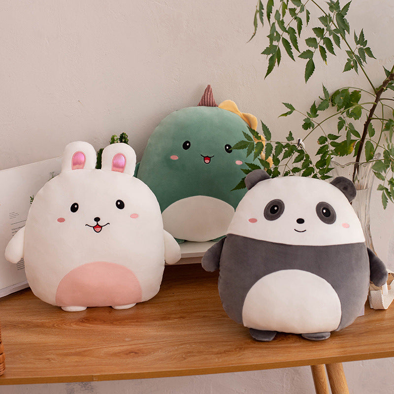 3 magnifique modèle de coussin enfant animaux des peluche dinosaure, lapin, panda l'oreiller parfaite pour la détente