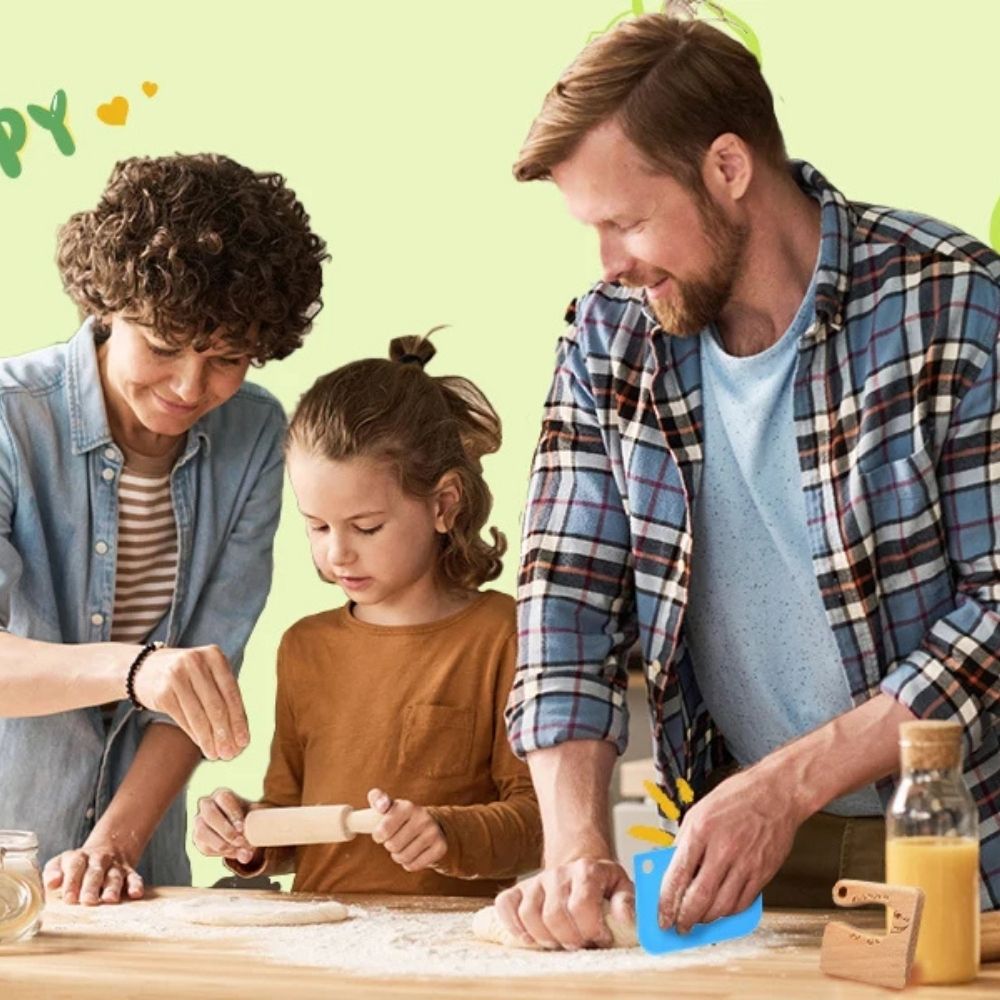 cuisiner en famille avec les bons ustensiles sécuritaire anti coupure le couteau enfant en bois