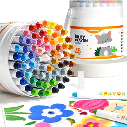 crayons de couleur pour 3+ans, prise ergonomique , tourner pour affiner la pointe;  pack de 12 ou de 24 couleurs vibrantes magnifiques 