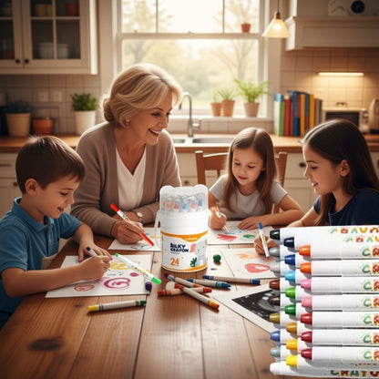 crayons de couleur pour 3 ans et plus, prise ergonomique , tourner pour affiner la pointe  encourage l'enfant à dessiner