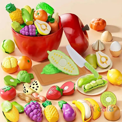 lot de fruits et légumes aliments en plastique de jeu cuisine enfant et dinette enfant meilleur choix grosse pomme pot décoratif de rangement
