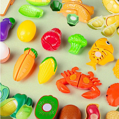 cuisine enfant jouer avec les couleur et le faire semblant pour apprendre en jouant
