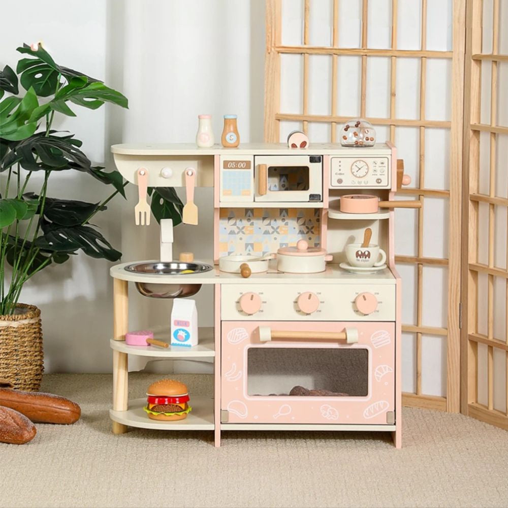 cuisine enfant en bois  pour bébé