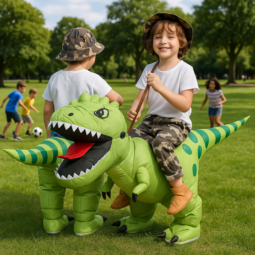 déguisement halloween enfant deguisement de dinosaure gonflable taille parfaite pour etre portée par des enfant de 5 ans et plus parfaite pour costume de mascotte