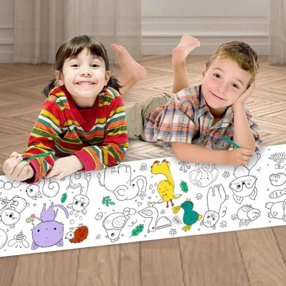 dessin coloriage   3 rouleaux  d'activités pour ramener les enfant aux calmes et diminuer les disputes