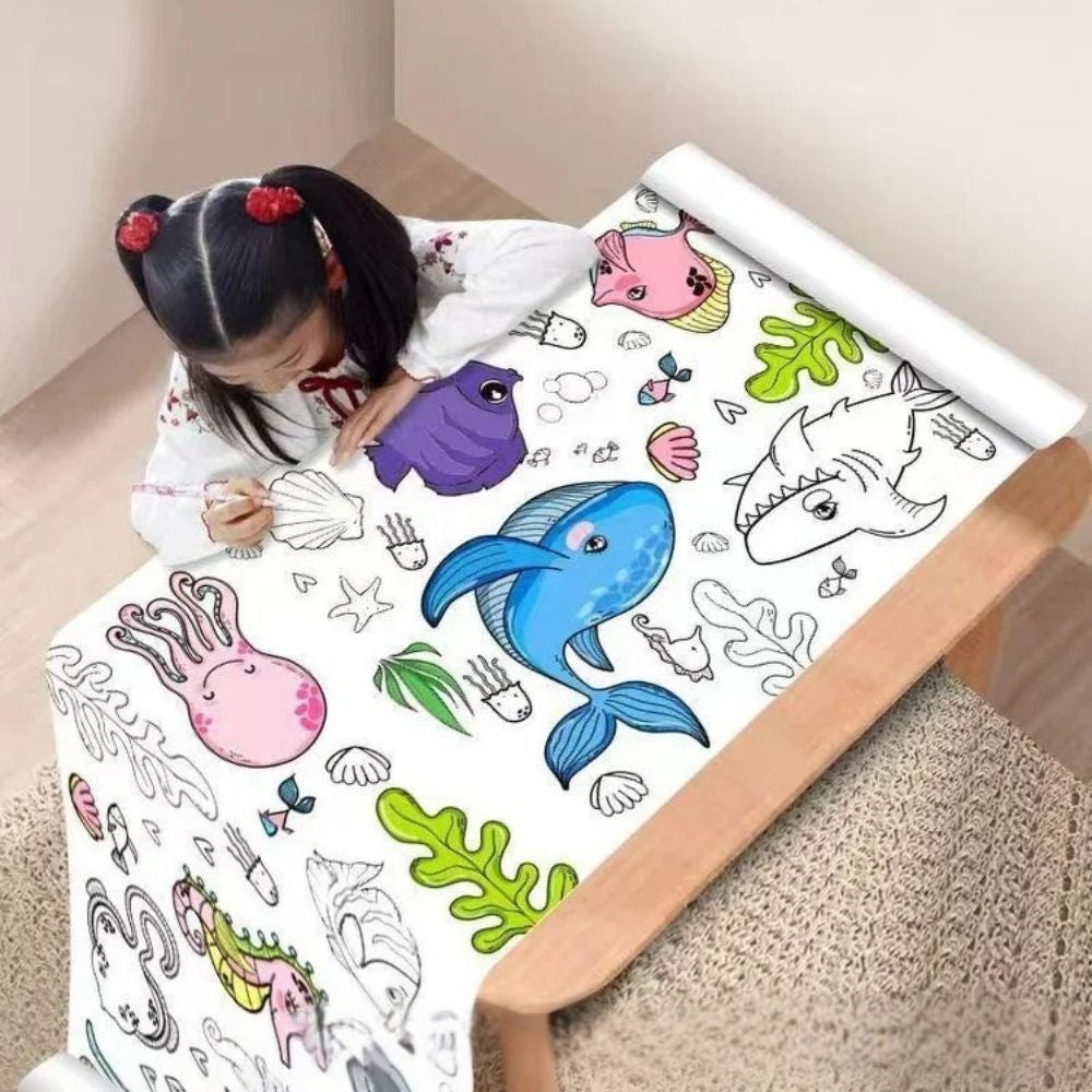dessin coloriage océanique activités calmes et simples   