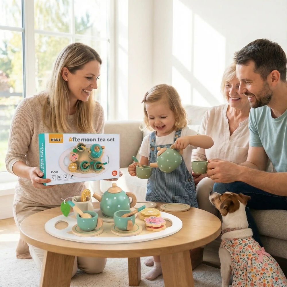 prendre le thé avec votre enfant lui montre que vous acceptez son petit monde imaginaire et que vous l'aimez tel qu elle est... c est gros