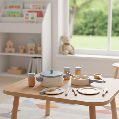 ensemble de dinette en bois pour jeu d'imitation cuisine enfant un héritage à offrir