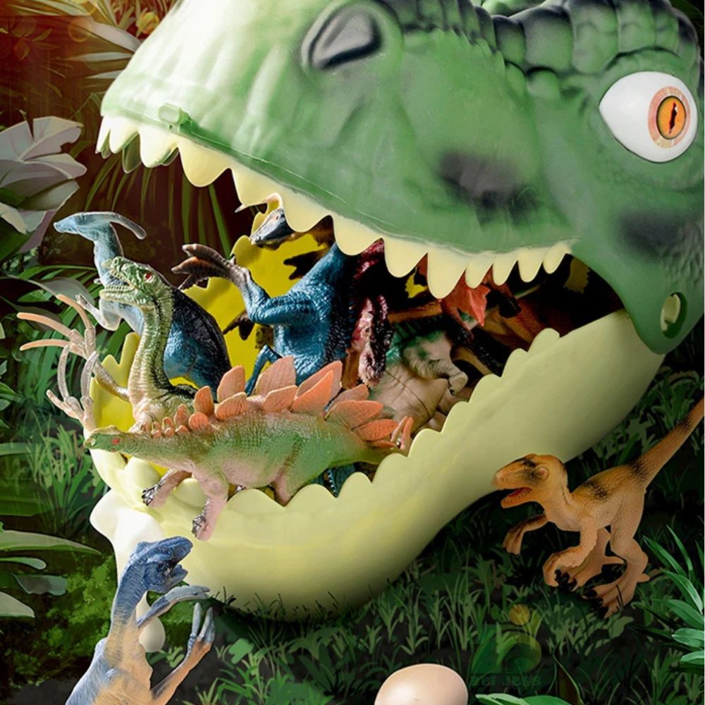 bac à ranger et 48 igurines de dinosaures jouet pour enfants fans de la préhistoire réinventée