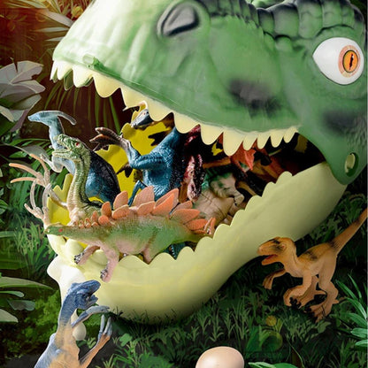 bac à ranger et 48 igurines de dinosaures jouet pour enfants fans de la préhistoire réinventée