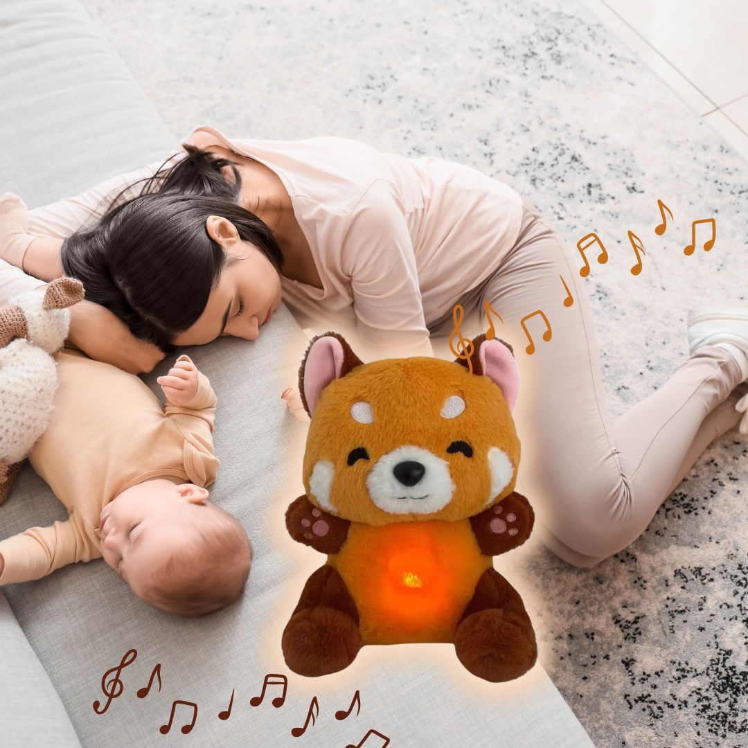 Doudou qui respire Le Panda Roux musical