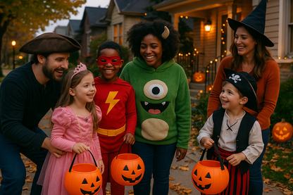 enfant halloween en famille
