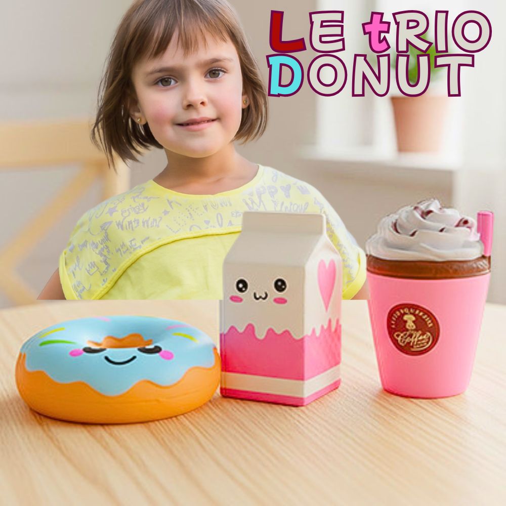 le trio donut qui détend  3 fidgets toys et un 4e gratuit
