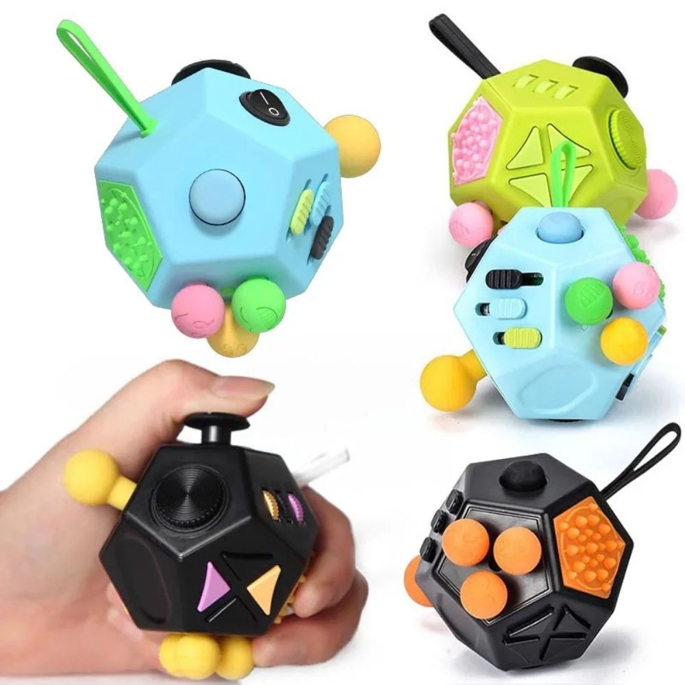 fidget toys et cube  anti stress  couleurs variées