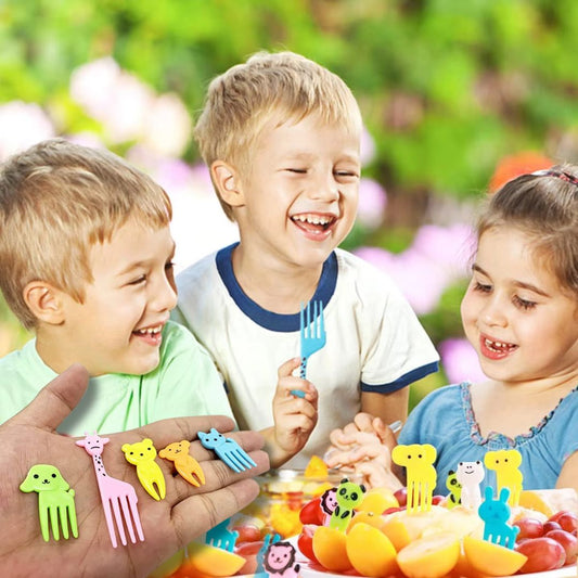 Fourchettes à fruits Rigolottes| Accessoires de boîte à déjeuner pour écoliers
