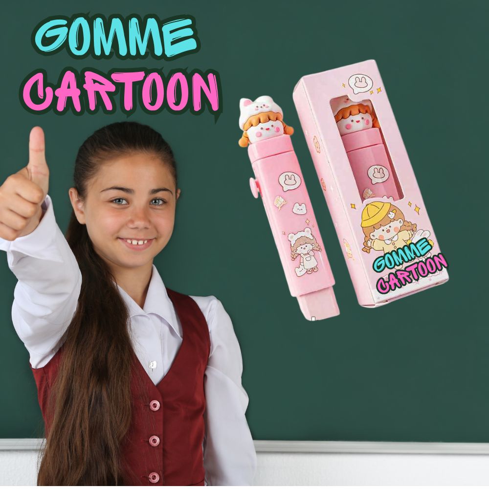 Fourniture Scolaire-  Ludique Gomme  Cartoon™
