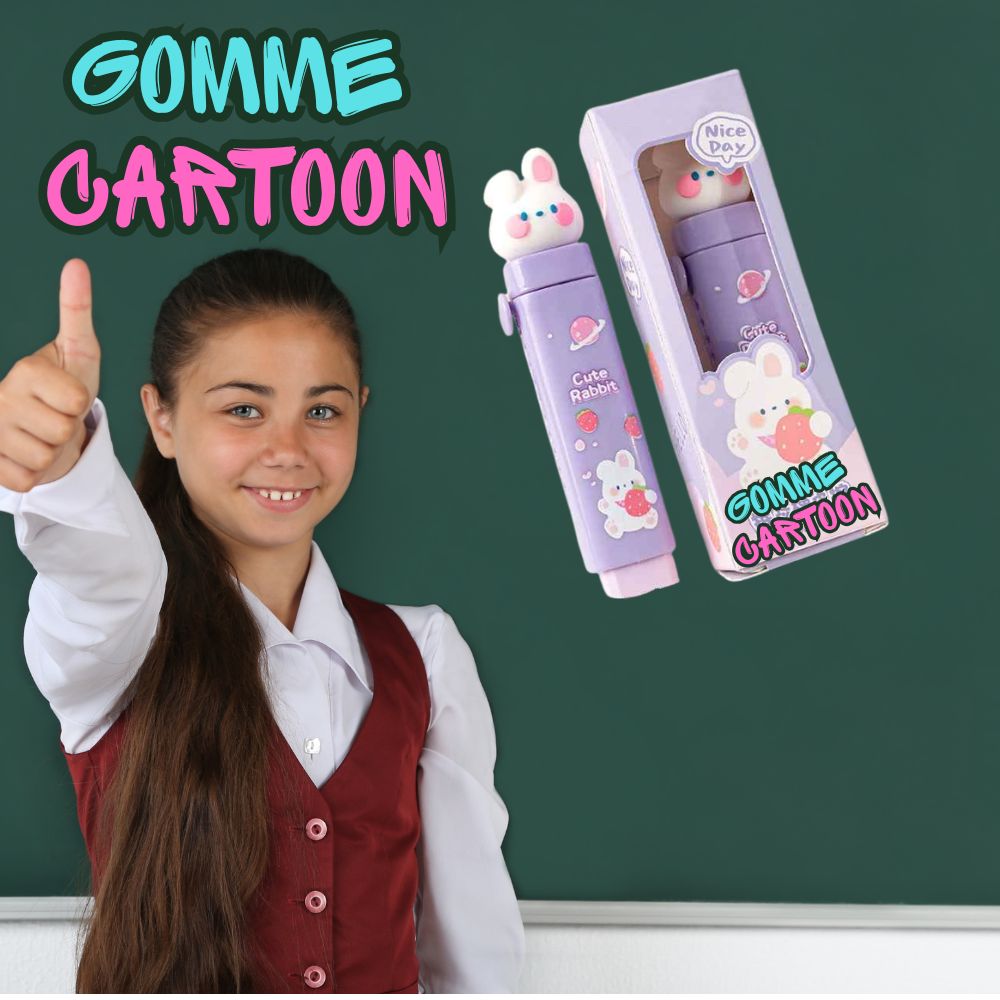 Fourniture Scolaire-  Ludique Gomme  Cartoon™