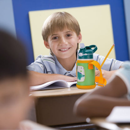 gourde enfant dinosaure pour l'école taille moyenne facile à remplir écologique