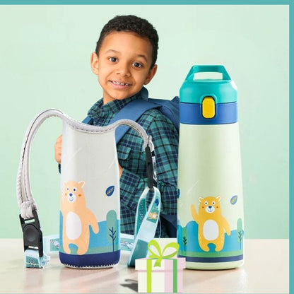 gourde-paille-INOX-Thermos-Enfant-École-RENTRÉE-SCOLAIRE