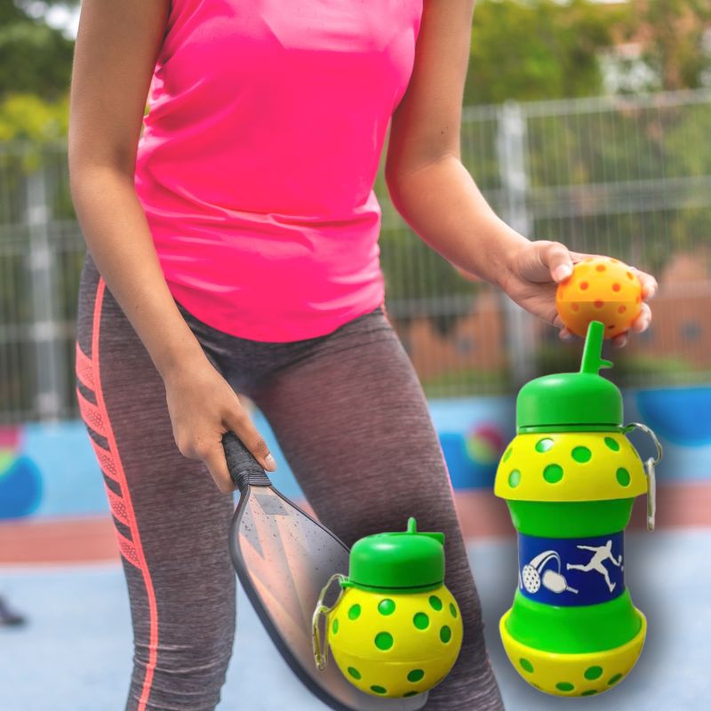 gourde-sport-Pickleball-pliable-500ml-remplissable-prend-peu-de-place