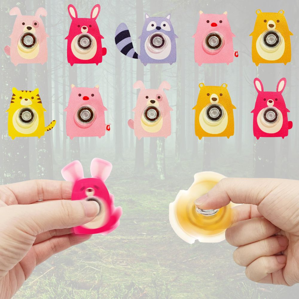 collection de hand spinner animaux mignons