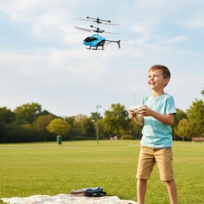 Hélicoptère télécommandé facile à piloter jeu enfant 4+ans couleur variée, robuste