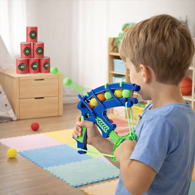 jeu d adresse de tire à l'arbalète enfant modèle bleu