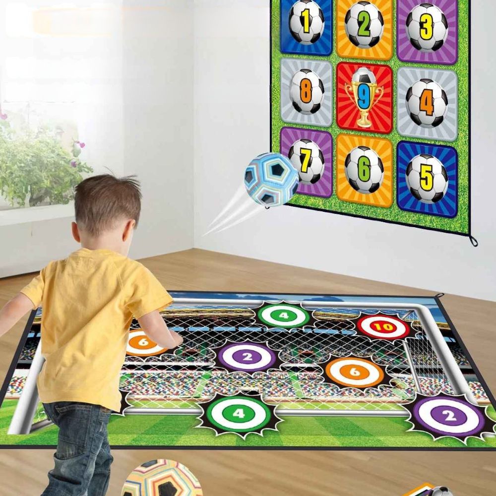 Jeu d'Adresse Football | Tapis de Tir Enfant – Intérieur & Extérieur