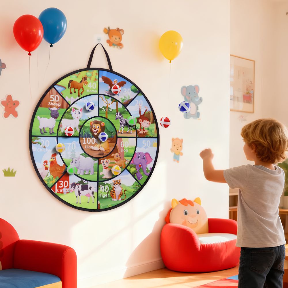 jeu de fléchettes pour occuper les enfants à jouer seul et vous libérer du temps