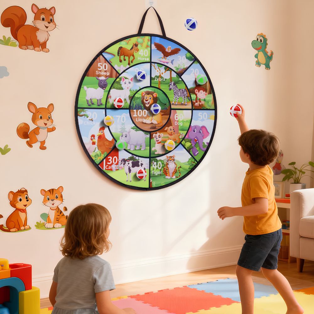 jeu de fléchette avec cible géante pour lancer, tir à l'arc ou fusil balloune