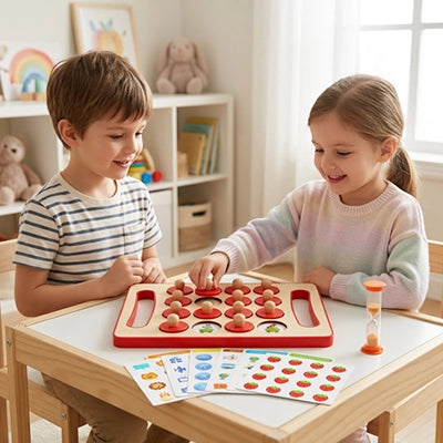 jeu de memoire en bois pour enfant d age préscolaire